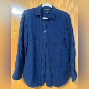 J. Crew Cotton Gauze Button-Down Shirt